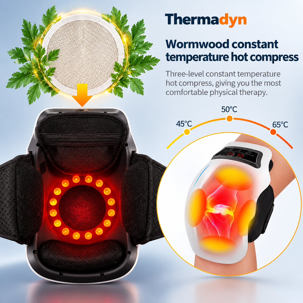 Thermadyn knee massager features
